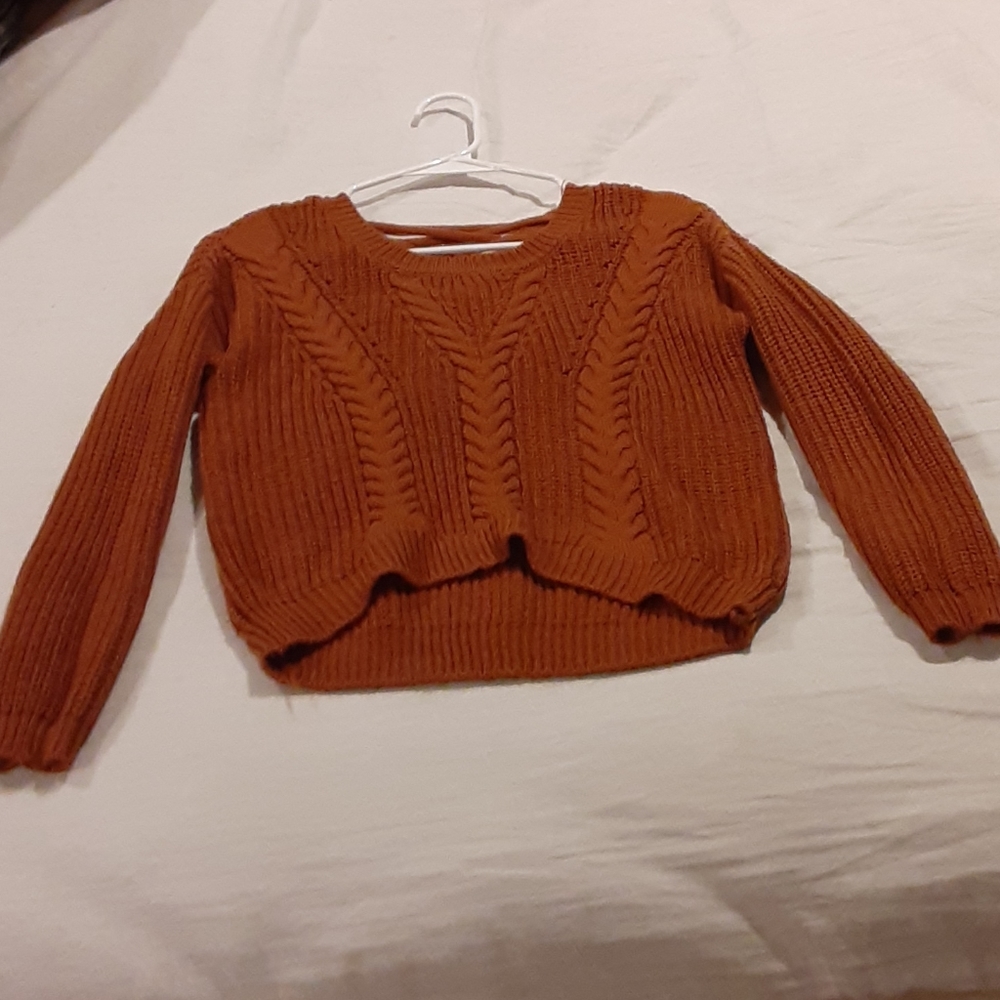 Rust Orange Sweater